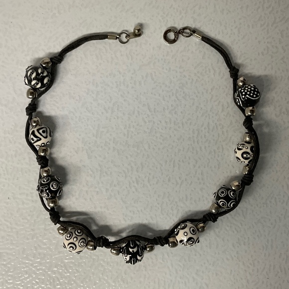 Beaded Choker Necklace Handmade Beads - Picture 3 of 10